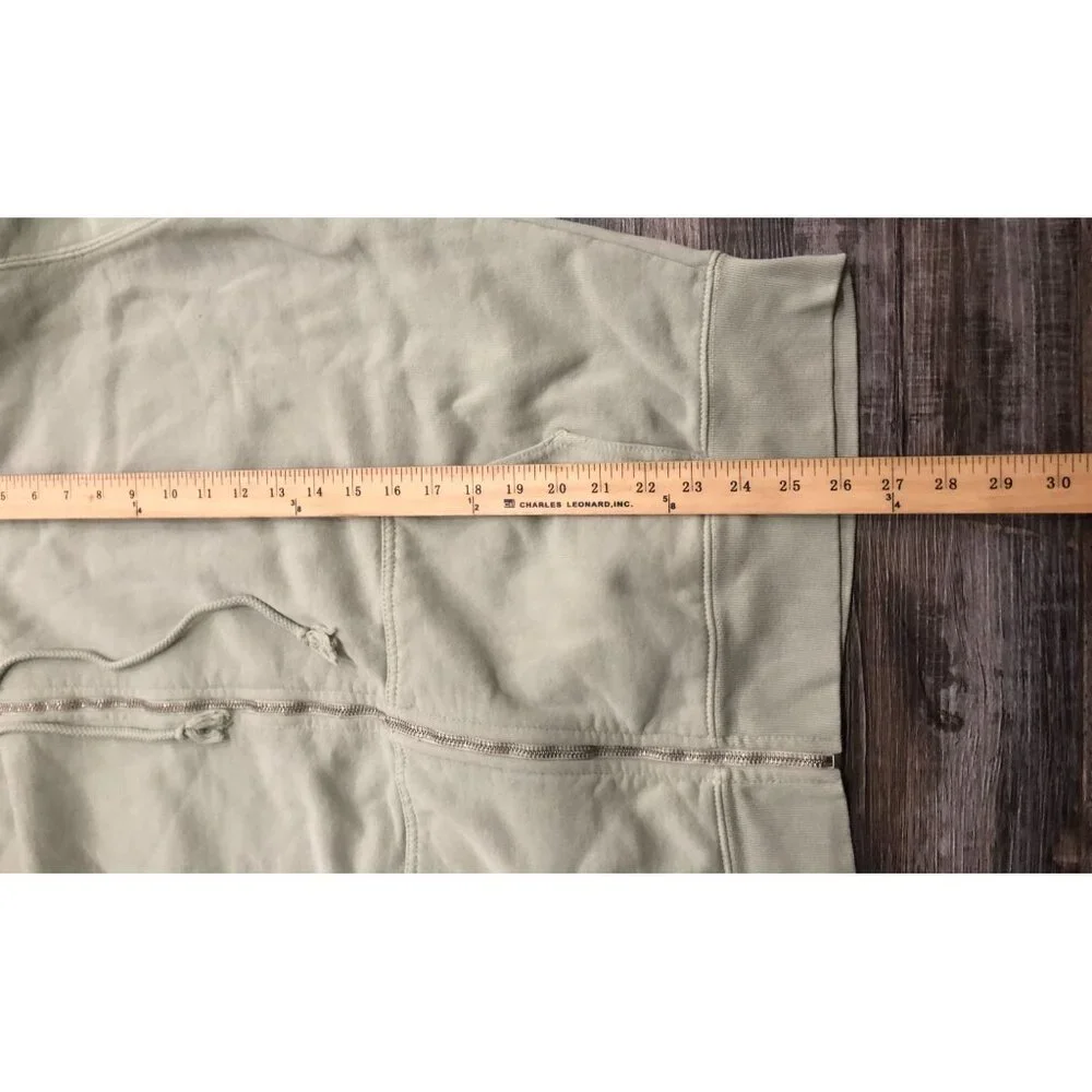 Brandy Melville John Galt Womens XL Light Green Full Zip Oversized Hoodie - Picture 5 of 5